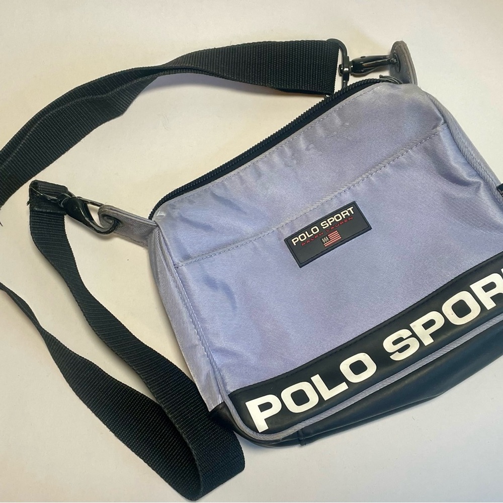 Vintage Polo Sport Crossbody Bag with Adjustable Strap